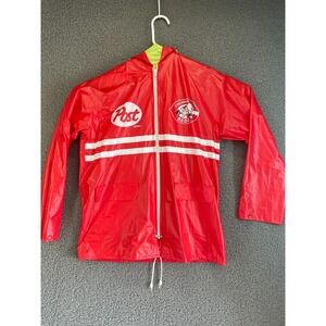 Cincinatti Reds, Post Cereal Endorsement, VERY LIGHT red zip up